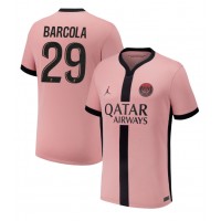 Maglia Calcio Paris Saint-Germain Bradley Barcola #29 Terza Divisa 2024-25 Manica Corta